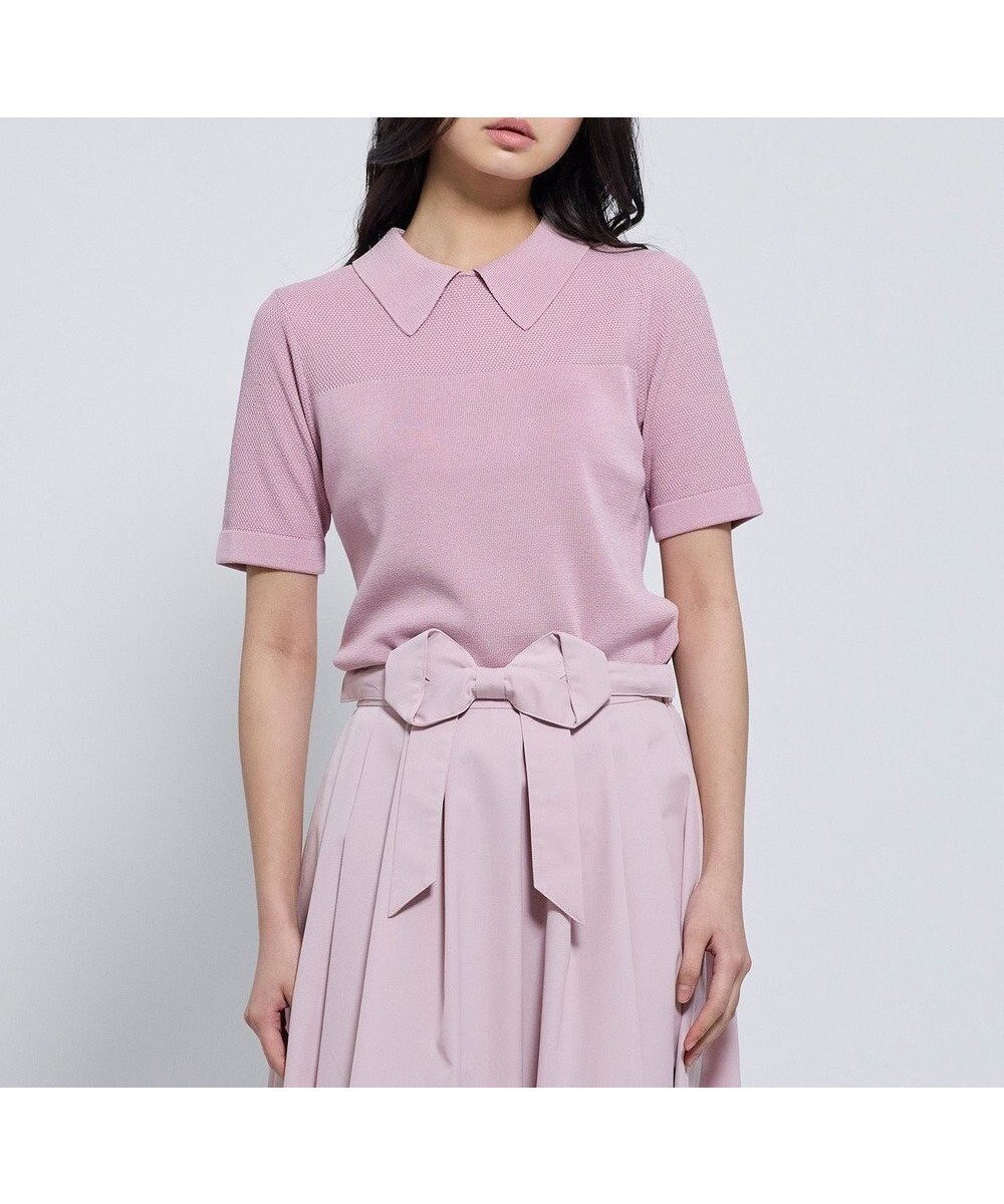 【トッカ/TOCCA】のHONEYCOMB MESH KNIT ニットトップス インテリア・キッズ・メンズ・レディースファッション・服の通販 founy(ファニー) 　ファッション　Fashion　レディースファッション　Fashion for Women　トップス・カットソー　Cut & Sew Tops　ニット　Knit Tops & Sweaters　インナー　Innerwear　春　Spring　カーディガン　Cardigan, Knitwear　クラシカル　Classical, Vintage-Inspired　コンパクト　Compact, Small Size　鹿の子　Piqué, Kanoko Fabric　シルク　Silk, 100% Silk　スラックス　Slacks, Dress Pants　セーター　Sweater, Knitwear　デニム　Denim, Jeans Material　ドレス　Dress, One-Piece　バランス　Balance, Style Balance　フィット　Fit, Slim Fit　メッシュ　Mesh, Net Fabric　無地　Plain, Solid Color　S/S・春夏　SS, Spring/Summer, Warm Season　夏　Summer　エレガント 上品　Elegant　2026年　2026　ピンク系|ID: prp329100004862678 ipo3291000000036117618