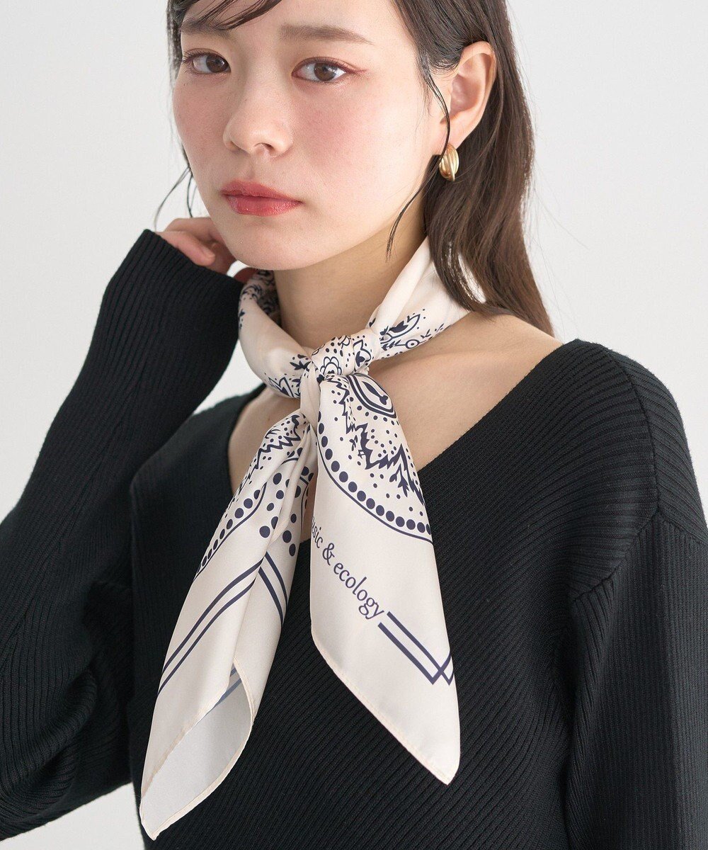 【アースミュージックアンドエコロジー/earth music&ecology】のボタニカル柄スカーフ(70 ×70) 人気、トレンドファッション・服の通販 founy(ファニー) 　ファッション　Fashion　レディースファッション　Fashion for Women　シンプル　Simple, Minimal　スカーフ　Scarf, Neckwear　バンダナ　Bandana, Head Scarf　ボタニカル　Botanical, Floral Pattern　エレガント 上品　Elegant　 other-1|ID: prp329100004862697 ipo3291000000036117870