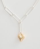 【アースミュージックアンドエコロジー/earth music&ecology】のハートチェーンネックレス 人気、トレンドファッション・服の通販 founy(ファニー) ファッション Fashion レディースファッション Fashion for Women ジュエリー Jewelry ネックレス Necklaces & Pendants アクセサリー Fashion Accessories カットソー Cut and Sewn Top シンプル Simple, Minimal チェーン Chain, Chain Strap チャーム Charm, Pendant ネックレス Necklace, Pendant Necklace バランス Balance, Style Balance thumbnail Silver|ID: prp329100004862704 ipo3291000000036117953