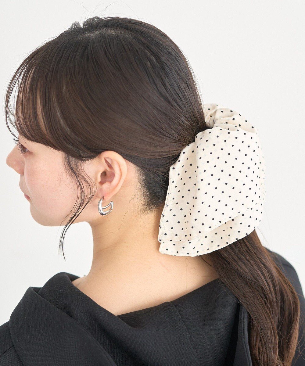 【アースミュージックアンドエコロジー/earth music&ecology】のドット2段フリルバンス 人気、トレンドファッション・服の通販 founy(ファニー) 　ファッション　Fashion　レディースファッション　Fashion for Women　シュシュ&ヘアアクセ/ヘアアレンジ　Scrunchies & Hair Accessories　アクセサリー　Fashion Accessories　ドット　Polka Dot, Dot Pattern　フリル　Frill, Ruffle　モノトーン　Monotone, Black and White　ロング　Long, Long-Length　 other-1|ID: prp329100004862750 ipo3291000000036118246