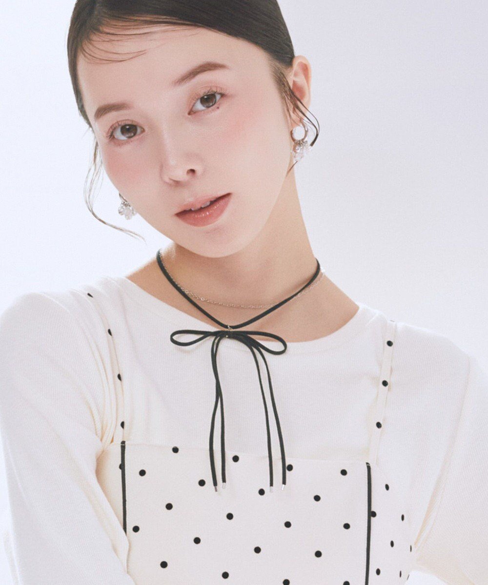 【アースミュージックアンドエコロジー/earth music&ecology】のスエードライクリボンネックレス 人気、トレンドファッション・服の通販 founy(ファニー) 　ファッション　Fashion　レディースファッション　Fashion for Women　ジュエリー　Jewelry　ネックレス　Necklaces & Pendants　おすすめ　Recommended / Our Picks　アクセサリー　Fashion Accessories　シンプル　Simple, Minimal　チェーン　Chain, Chain Strap　ネックレス　Necklace, Pendant Necklace　リボン　Ribbon, Bow　エレガント 上品　Elegant　 other-1|ID: prp329100004862758 ipo3291000000036118306