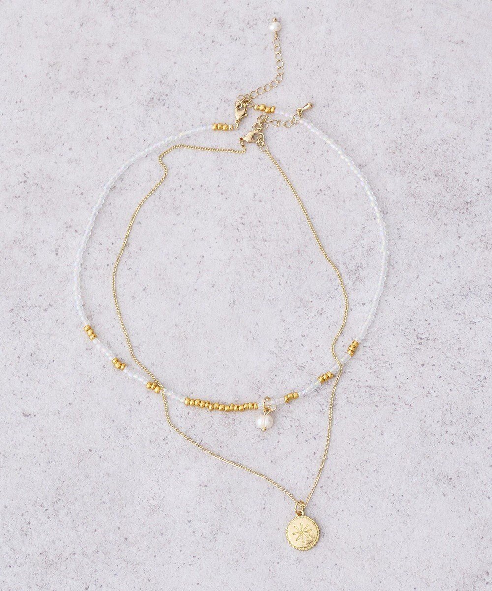 【アースミュージックアンドエコロジー/earth music&ecology】の【2SET】ビーズ&プレートネックレス インテリア・キッズ・メンズ・レディースファッション・服の通販 founy(ファニー) ファッション Fashion レディースファッション Fashion for Women ジュエリー Jewelry ネックレス Necklaces & Pendants アクセサリー Fashion Accessories シンプル Simple, Minimal ネックレス Necklace, Pendant Necklace プレート Plate, Dish モチーフ Motif, Design Theme エレガント 上品 Elegant Gold|ID: prp329100004862765 ipo3291000000036118396