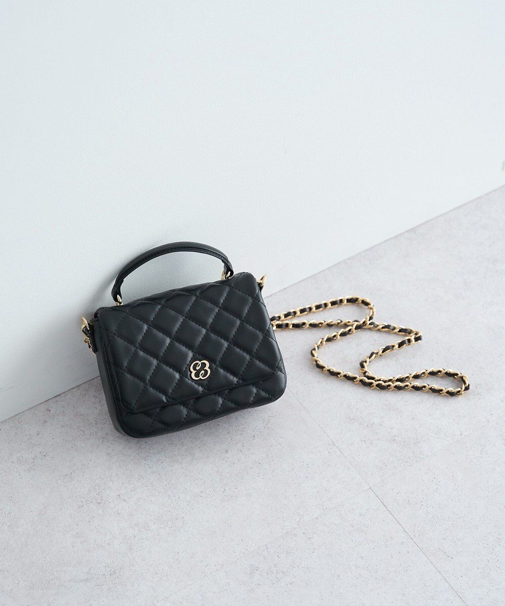 【アースミュージックアンドエコロジー/earth music&ecology】の【2WAY】チェーンコンパクトバッグ インテリア・キッズ・メンズ・レディースファッション・服の通販 founy(ファニー) ファッション Fashion レディースファッション Fashion for Women バッグ Bags おすすめ Recommended / Our Picks キルティング Quilted, Quilting コンパクト Compact, Small Size ショルダー Shoulder, Shoulder Strap シンプル Simple, Minimal チェーン Chain, Chain Strap エレガント 上品 Elegant Black|ID: prp329100004862771 ipo3291000000036118527