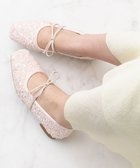 【ブリジット バーキン/Bridget Birkin】の【Bridget Birkin】ツイードスパンコールリボンパンプス 人気、トレンドファッション・服の通販 founy(ファニー) ファッション Fashion レディースファッション Fashion for Women スパンコール Sequins, Sequin Embellishment ツイード Twill, Twill Weave フィット Fit, Slim Fit リボン Ribbon, Bow エレガント 上品 Elegant 抗菌 Antibacterial, Bacteria-Resistant thumbnail ピンク雑材|ID: prp329100004862772 ipo3291000000036118550