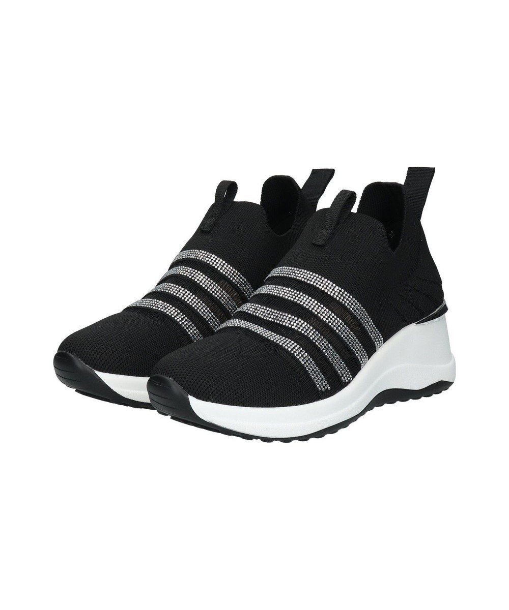 【ブリジット バーキン/Bridget Birkin】の【Bridget Birkin】ビジューニットヒールアップスニーカー インテリア・キッズ・メンズ・レディースファッション・服の通販 founy(ファニー) ファッション Fashion レディースファッション Fashion for Women トップス・カットソー Cut & Sew Tops ニット Knit Tops & Sweaters シアー Sheer, See-Through スニーカー Sneakers, Trainers スポーティ Sporty, Casual Athletic ビジュー Bijou, Jewel-like Accent フィット Fit, Slim Fit エレガント 上品 Elegant ブラック雑材|ID: prp329100004862779 ipo3291000000036118648