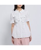 【トッカ/TOCCA】のBOUNCY RIBBON ブラウス 人気、トレンドファッション・服の通販 founy(ファニー) ファッション Fashion レディースファッション Fashion for Women トップス・カットソー Cut & Sew Tops シャツ・ブラウス・オフィスカジュアル Elegant Blouses & Button-Ups 春 Spring シャーリング Shirring, Ruched ストレッチ Stretch, Stretchy Fabric バランス Balance, Style Balance フェミニン Feminine, Girly フレア Flare, Flared フロント Front, Front Design 半袖 Short Sleeve, Half Sleeve モチーフ Motif, Design Theme リボン Ribbon, Bow S/S・春夏 SS, Spring/Summer, Warm Season 夏 Summer エレガント 上品 Elegant ビジネス 仕事 通勤 Business / Work / Commuting 2026年 2026 thumbnail ホワイト系|ID: prp329100004862805 ipo3291000000036118921