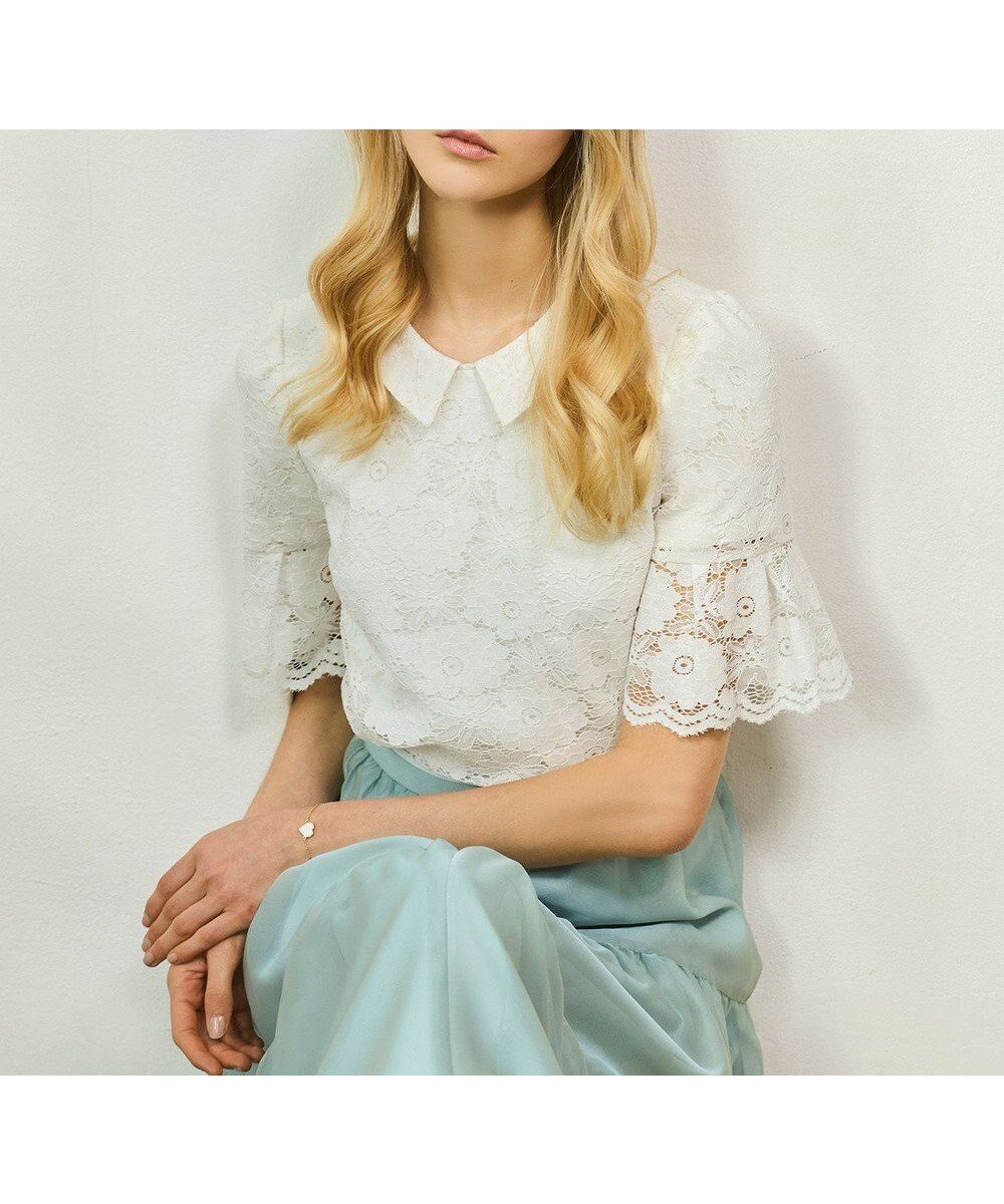 【トッカ/TOCCA】のLACE DREAMLET レースカットソー 人気、トレンドファッション・服の通販 founy(ファニー) 　ファッション　Fashion　レディースファッション　Fashion for Women　トップス・カットソー　Cut & Sew Tops　シャツ・ブラウス・オフィスカジュアル　Elegant Blouses & Button-Ups　ロングTシャツ・Tシャツ　Longline T-Shirts & Tees　カットソー・ベーシックTシャツ　Cut-and-Sewn Tops / Stretch Tees & Basics　春　Spring　カットソー　Cut and Sewn Top　カーディガン　Cardigan, Knitwear　シンプル　Simple, Minimal　ジャケット　Jacket, Outerwear　スカラップ　Scallop, Scalloped Edge　デニム　Denim, Jeans Material　バランス　Balance, Style Balance　フェミニン　Feminine, Girly　フラワー　Flower, Floral　モチーフ　Motif, Design Theme　リラックス　Relax, Relaxed Fit　レース　Lace, Lace Fabric　S/S・春夏　SS, Spring/Summer, Warm Season　夏　Summer　エレガント 上品　Elegant　2026年　2026　 other-1|ID: prp329100004862807 ipo3291000000036118956