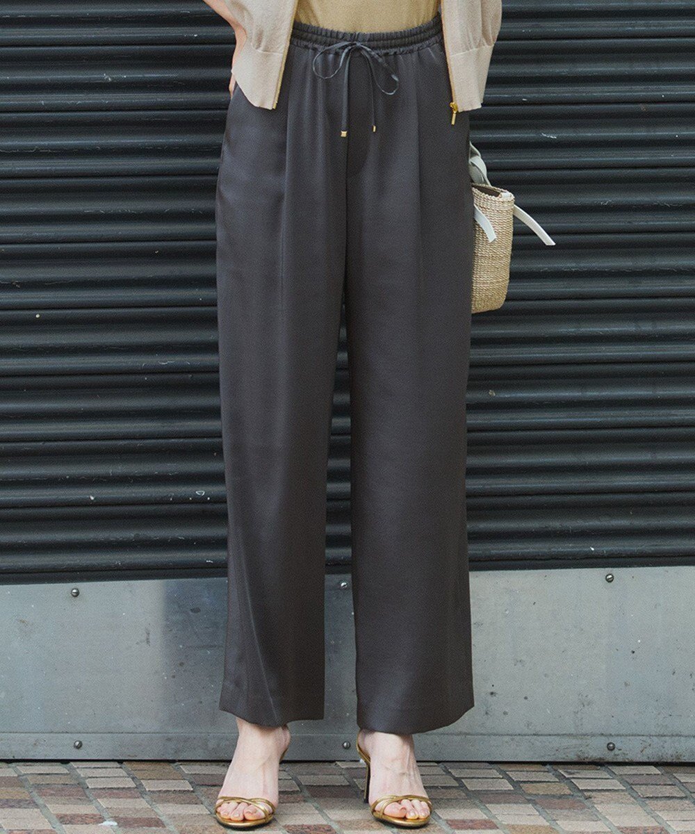 【23区/NIJYUSANKU】の【Oggi9月号掲載/撥水加工】スムースサテン タック ワイド パンツ 人気、トレンドファッション・服の通販 founy(ファニー) 雑誌掲載アイテム Magazine Picks & Fashion Features ファッション雑誌 Fashion Magazines オッジ Oggi ファッション Fashion レディースファッション Fashion for Women パンツ Pants & Trousers 春 Spring 9月号 September Issue サテン Satin, Glossy Fabric シンプル Simple, Minimal ストレッチ Stretch, Stretchy Fabric 雑誌 Magazine, Fashion Magazine ドレープ Drape, Draping Fabric フロント Front, Front Design ブライト Bright, Shiny リネン Linen, Linen Fabric ワイド Wide, Wide Fit S/S・春夏 SS, Spring/Summer, Warm Season 夏 Summer エレガント 上品 Elegant 2025年 2025 2025春夏・S/S Spring/Summer 2025 SS25 other-1|ID: prp329100004862953 ipo3291000000036149818