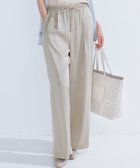 【23区/NIJYUSANKU】の【Oggi9月号掲載/撥水加工】スムースサテン タック ワイド パンツ ベージュ系|ID: prp329100004862953 ipo3291000000036149822