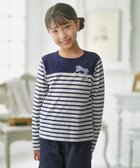 【組曲 / KIDS/KUMIKYOKU】の【110-140㎝】 リボンボーダー Tシャツ 人気、トレンドファッション・服の通販 founy(ファニー) ファッション Fashion キッズファッション Fashion for Kids トップス・カットソー Cut & Sew Tops カットソー Cut and Sewn Top シンプル Simple, Minimal パール Pearl, Pearl Accent ボーダー Border, Stripe ヨーク Yoke, Yoke Design ラベンダー Lavender リボン Ribbon, Bow 夏 Summer 春 Spring S/S・春夏 SS, Spring/Summer, Warm Season thumbnail ネイビー|ID: prp329100004862970 ipo3291000000036150112