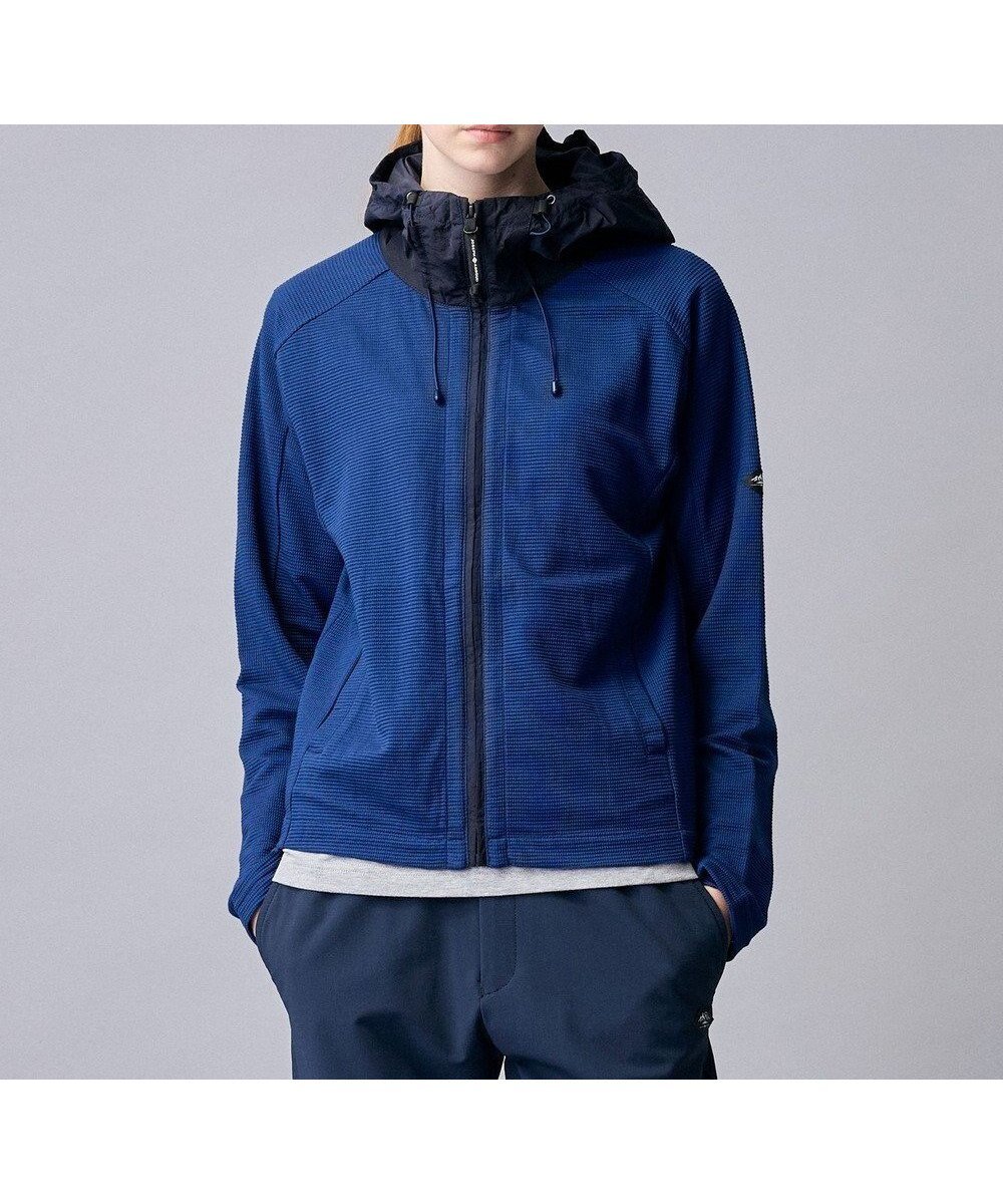 【ジョセフ アブード マウンテン/JOSEPH ABBOUD MOUNTAIN / MEN】の【異素材コンビネーション】グリットワッフルアクティブパーカー インテリア・キッズ・メンズ・レディースファッション・服の通販 founy(ファニー) ファッション Fashion メンズファッション Fashion for Men トップス・カットソー Cut & Sew Tops パーカー・フーディー / カジュアルコーデ Hoodies & Parkas アウトドア Outdoor Clothing 春 Spring 吸水 Absorbent, Quick-Dry スポーティ Sporty, Casual Athletic デニム Denim, Jeans Material パーカー Hoodie, Parka フィット Fit, Slim Fit フラット Flat, Flat Shoes ワッフル Waffle, Waffle Knit S/S・春夏 SS, Spring/Summer, Warm Season おすすめ Recommended / Our Picks 夏 Summer ビジネス 仕事 通勤 Business / Work / Commuting ブルー系|ID: prp329100004862973 ipo3291000000036150146