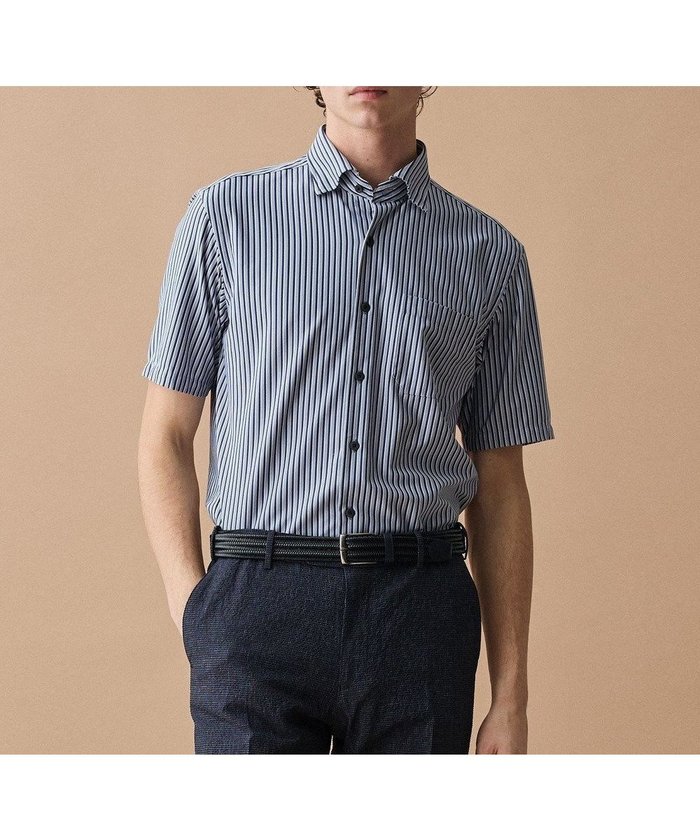 【ジョセフ アブード/JOSEPH ABBOUD / MEN】の【ジャージー素材・ストレッチ・イージーケア】コンパクトジャージーストライプシャツ インテリア・キッズ・メンズ・レディースファッション・服の通販 founy(ファニー) https://founy.com/ ファッション Fashion メンズファッション Fashion for Men トップス・カットソー Cut & Sew Tops メンズシャツ Shirts インナー Innerwear 春 Spring ジャケット Jacket, Outerwear ストライプ Stripe, Striped Pattern ストレッチ Stretch, Stretchy Fabric スラックス Slacks, Dress Pants デニム Denim, Jeans Material ドレス Dress, One-Piece フィット Fit, Slim Fit ボーダー Border, Stripe リラックス Relax, Relaxed Fit ワイド Wide, Wide Fit S/S・春夏 SS, Spring/Summer, Warm Season おすすめ Recommended / Our Picks 夏 Summer エレガント 上品 Elegant ビジネス 仕事 通勤 Business / Work / Commuting |ID: prp329100004862974 ipo3291000000036150158