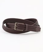 【ジョセフ アブード/JOSEPH ABBOUD / MEN】の【キングサイズ・イタリア素材・ストレッチ・日本製】ストレッチレザーベルト ダークブラウン系|ID: prp329100004862975 ipo3291000000036150183