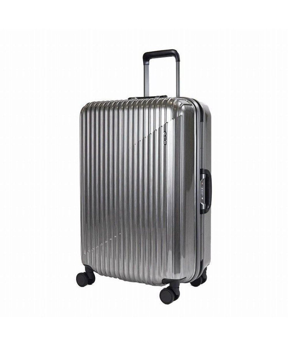 【エースバッグズアンドラゲッジ/ACE BAGS & LUGGAGE】のACE クレスタ2F スーツケース フレームタイプ 4~5泊 58L 05107 エース インテリア・キッズ・メンズ・レディースファッション・服の通販 founy(ファニー) ファッション Fashion レディースファッション Fashion for Women スーツ Business Suits & Workwear コンパクト Compact, Small Size スタイリッシュ Stylish, Fashionable フレーム Frame, Outline 旅行 Travel スーツケース キャリーケース Suitcase / Carry Case ブラックヘアライン|ID: prp329100004862981 ipo3291000000036150272