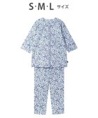 【ワコール/WACOAL】のワコール_リラックス&スリープ パジャマ 7分袖 長袖 長ズボン 綿100%(本体) ミントン レディース NDT255 /ワコール 人気、トレンドファッション・服の通販 founy(ファニー) ファッション Fashion レディースファッション Fashion for Women トップス・カットソー Cut & Sew Tops 長袖 Long Sleeve, Full Sleeve パジャマ Pajamas, Sleepwear フラワー Flower, Floral ボトム Bottoms, Lower Wear リボン Ribbon, Bow リラックス Relax, Relaxed Fit thumbnail サックス|ID: prp329100004862993 ipo3291000000036150517