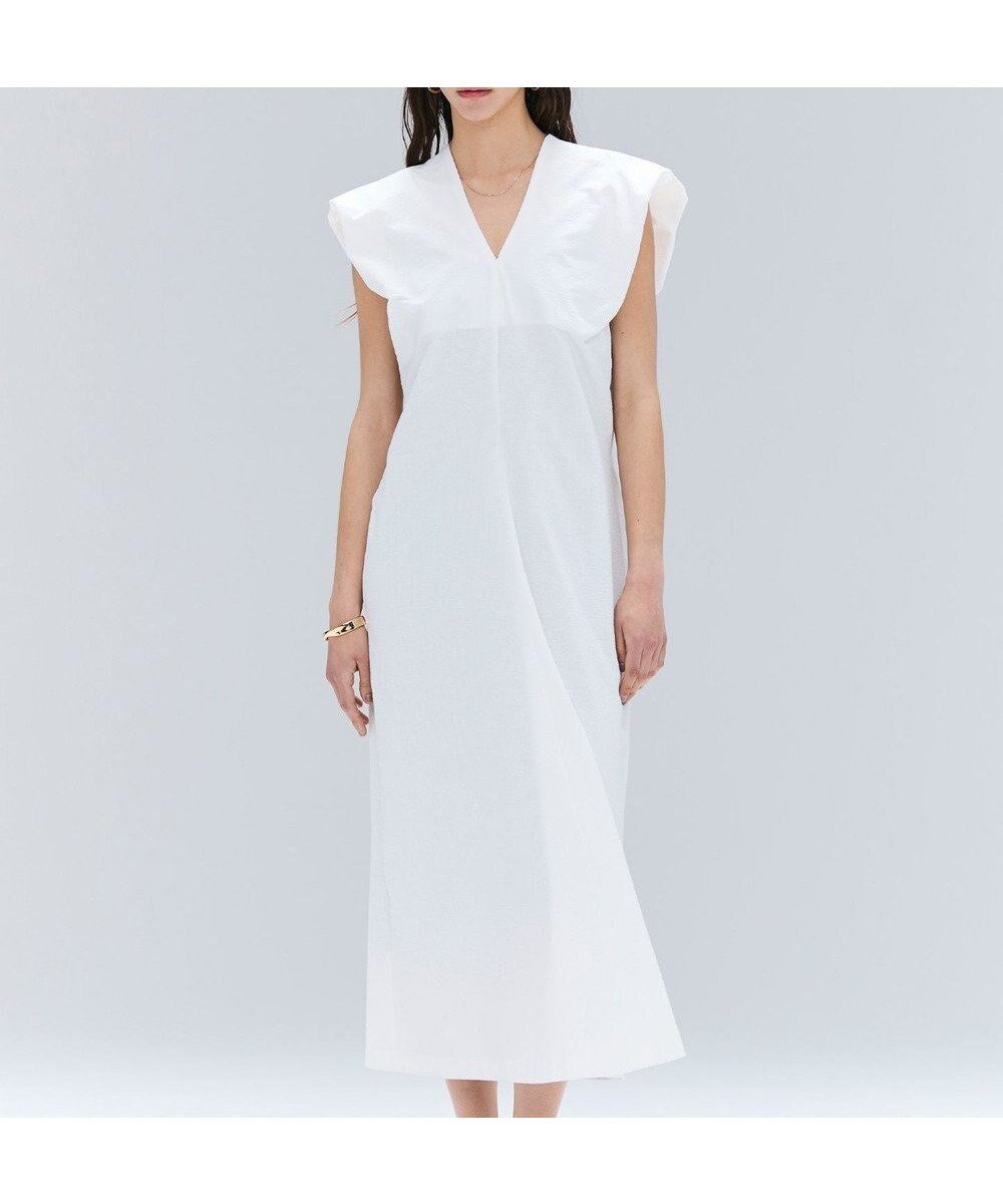 【ベイジ,/BEIGE,】の【洗える】SCALA / コットンリネンボリュームスリーブワンピース インテリア・キッズ・メンズ・レディースファッション・服の通販 founy(ファニー) ファッション Fashion レディースファッション Fashion for Women ワンピース Dresses アクセサリー Fashion Accessories エレガント 上品 Elegant シンプル Simple, Minimal ストライプ Stripe, Striped Pattern デコルテ Décolleté, Neckline リネン Linen, Linen Fabric ロング Long, Long-Length 夏 Summer 春 Spring S/S・春夏 SS, Spring/Summer, Warm Season 洗える Machine Washable White|ID: prp329100004862997 ipo3291000000036150645