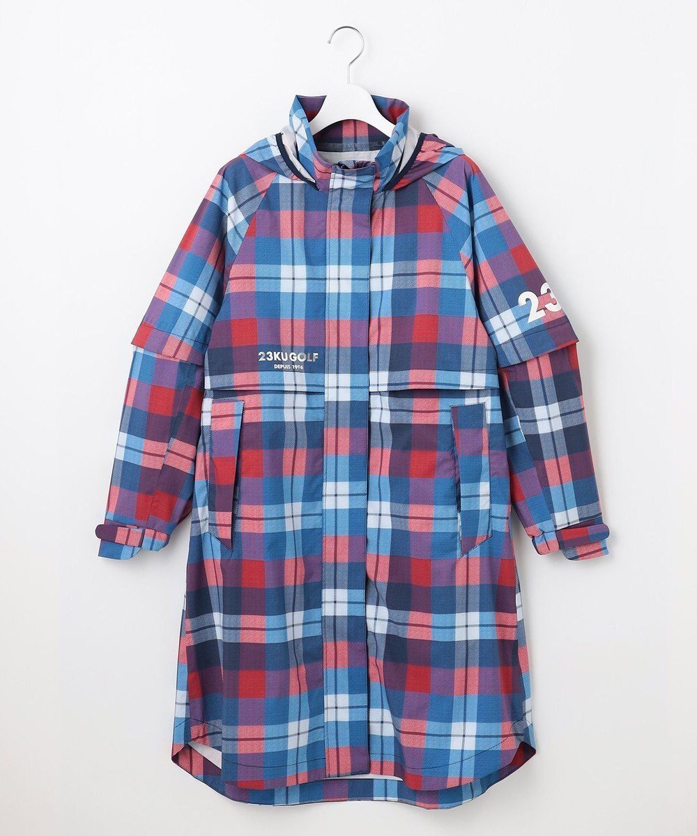 【23区 ゴルフ/NIJYUSANKU GOLF】の【WOMEN】【防水/透湿/撥水】レインワンピース 人気、トレンドファッション・服の通販 founy(ファニー) 　ファッション　Fashion　レディースファッション　Fashion for Women　アウター　Coat / Outerwear Collection　レディースジャケット・軽アウター　Jackets　スーツケース キャリーケース　Suitcase / Carry Case　ジャケット　Jacket, Outerwear　ストレッチ　Stretch, Stretchy Fabric　チェック　Check, Plaid, Tartan　半袖　Short Sleeve, Half Sleeve　A/W・秋冬　Autumn/Winter　軽量　Lightweight, Ultra Light　長袖　Long Sleeve, Full Sleeve　 other-1|ID: prp329100004862998 ipo3291000000036150669