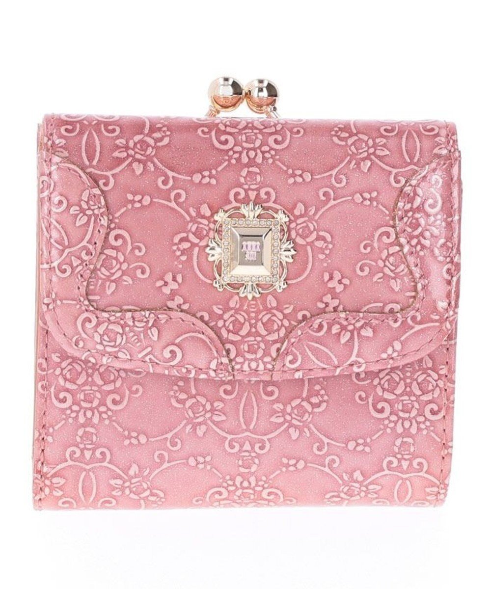 【アナスイ/ANNA SUI】のルーミー 口金二つ折り財布 インテリア・キッズ・メンズ・レディースファッション・服の通販 founy(ファニー) ファッション Fashion レディースファッション Fashion for Women ミニ財布・二つ折り財布 Wallets & Card Cases エナメル Patent Leather ストーン Stone, Gem-Like ブローチ Brooch, Pin Brooch 定番 Standard, Basic Item 財布 Wallet, Purse ピンク|ID: prp329100004863008 ipo3291000000036150926