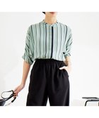 【アイシービー/iCB】の【新色追加・接触冷感・UVケア・速乾・洗える】BackSatinAmunzen 5分袖バンドカラーブラウス 人気、トレンドファッション・服の通販 founy(ファニー) ファッション Fashion レディースファッション Fashion for Women トップス・カットソー Cut & Sew Tops シャツ・ブラウス・オフィスカジュアル Elegant Blouses & Button-Ups 春 Spring 洗える Machine Washable サテン Satin, Glossy Fabric 人気 Popular, Best Seller ワーク Workwear, Utility Style S/S・春夏 SS, Spring/Summer, Warm Season 夏 Summer 2024年 2024 2024春夏・S/S Spring/Summer 2024 SS24 thumbnail ティールグレーストライプ系[WEB限定]|ID: prp329100004863015 ipo3291000000036151195