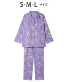 【ワコール/WACOAL】のパジャマ 長袖 長ズボン 綿100%(本体) ミントン レディース NDX540 /ワコール パープル|ID: prp329100004863023 ipo3291000000036151351