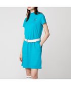 【23区 ゴルフ/NIJYUSANKU GOLF】の【WOMEN】【吸水速乾】フラッグロゴジャガード ワンピース 腰回りカバー 1枚で決まる ターコイズブルー系|ID: prp329100004863030 ipo3291000000036151654