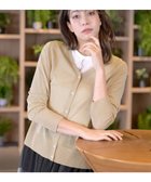 【ティアクラッセ/Tiaclasse】のVネックラメニットシアーカーディガン ベージュ|ID: prp329100004863063 ipo3291000000036152804