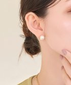 【フィービィー/phoebe】の【痛くないシリーズ/金属アレルギー対応】パールリウムライトフィットイヤリング/一粒パール ホワイト|ID: prp329100004863066 ipo3291000000036152990