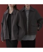 【ウィゴー/WEGO】の【ユニセックス着用ITEM】メルトンショートZIPブルゾン ダークグレー|ID: prp329100004863071 ipo3291000000036153053