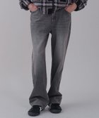 【ウィゴー/WEGO】の【ユニセックス着用ITEM/ウエスト調整可】ストレートデニムパンツ デニムブラックソノタ|ID: prp329100004863078 ipo3291000000036153546