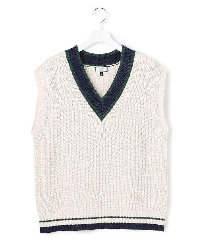 【ジェイプレスヨークストリート/J.PRESS YORK STREET】の【UNISEX】チルデンニット ベスト インテリア・キッズ・メンズ・レディースファッション・服の通販 founy(ファニー) https://founy.com/ ファッション Fashion レディースファッション Fashion for Women アウター Coat / Outerwear Collection トップス・カットソー Cut & Sew Tops ニット Knit Tops & Sweaters ベスト&ジレ / 重ね着スタイル Vests & Gilets アクリル Acrylic Material 春 Spring カーゴパンツ Cargo Pants, Utility Pants キャップ Cap, Baseball Cap クラシカル Classical, Vintage-Inspired スラックス Slacks, Dress Pants デニム Denim, Jeans Material バランス Balance, Style Balance ベスト Vest, Waistcoat メガネ Glasses, Eyewear ユニセックス Unisex, Genderless ロング Long, Long-Length S/S・春夏 SS, Spring/Summer, Warm Season 夏 Summer |ID: prp329100004863119 ipo3291000000036154996