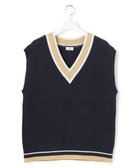 【ジェイプレスヨークストリート/J.PRESS YORK STREET】の【UNISEX】チルデンニット ベスト 人気、トレンドファッション・服の通販 founy(ファニー) ファッション Fashion レディースファッション Fashion for Women アウター Coat / Outerwear Collection トップス・カットソー Cut & Sew Tops ニット Knit Tops & Sweaters ベスト&ジレ / 重ね着スタイル Vests & Gilets アクリル Acrylic Material 春 Spring カーゴパンツ Cargo Pants, Utility Pants キャップ Cap, Baseball Cap クラシカル Classical, Vintage-Inspired スラックス Slacks, Dress Pants デニム Denim, Jeans Material バランス Balance, Style Balance ベスト Vest, Waistcoat メガネ Glasses, Eyewear ユニセックス Unisex, Genderless ロング Long, Long-Length S/S・春夏 SS, Spring/Summer, Warm Season 夏 Summer thumbnail ネイビー系|ID: prp329100004863119 ipo3291000000036155007
