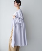 【イェッカ ヴェッカ/YECCA VECCA】のノーカラーラペルロングコート Sax|ID: prp329100004863120 ipo3291000000036155026