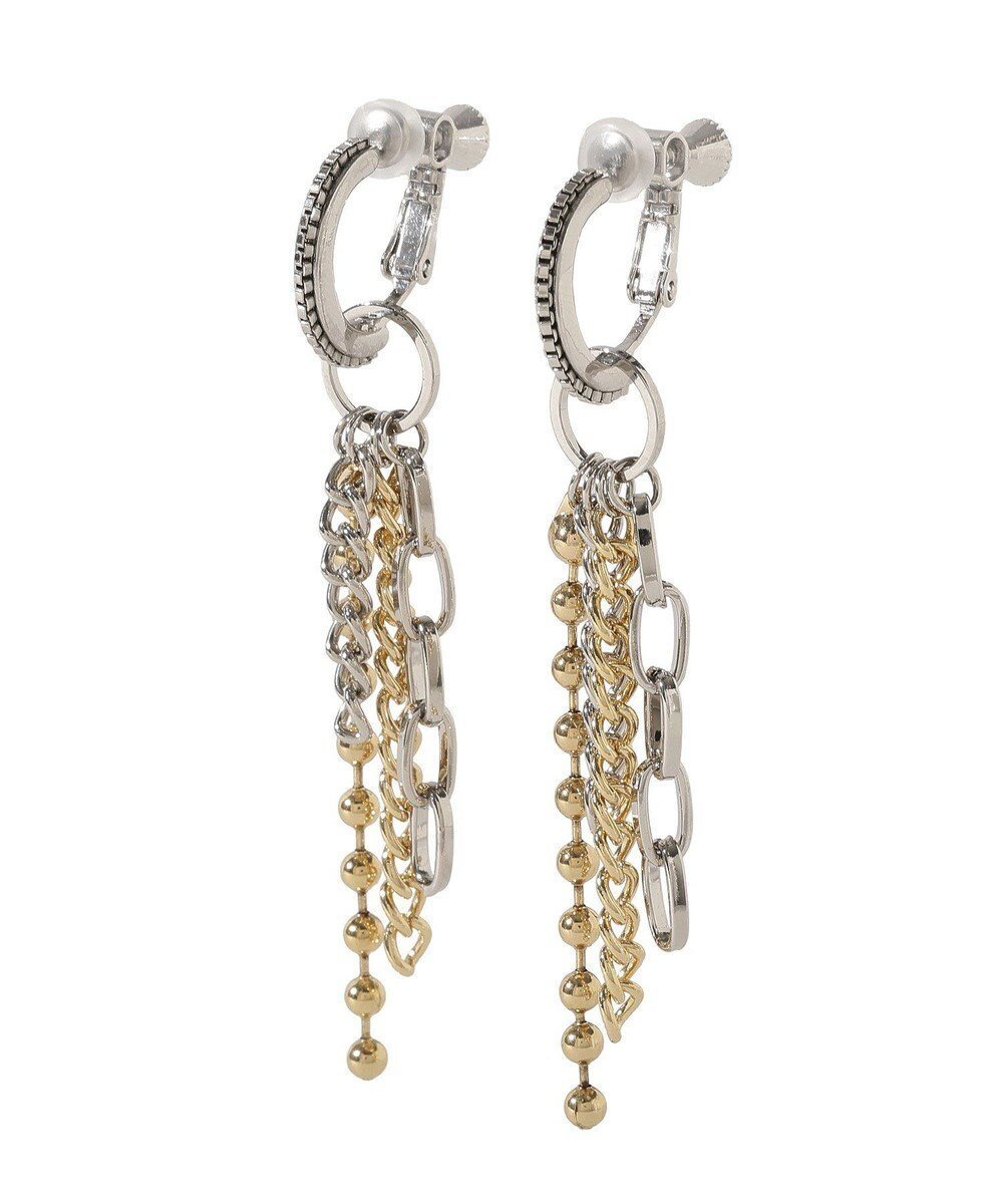 【イェッカ ヴェッカ/YECCA VECCA】のチェーンフリンジイヤリング インテリア・キッズ・メンズ・レディースファッション・服の通販 founy(ファニー) ファッション Fashion レディースファッション Fashion for Women ジュエリー Jewelry ファッションリング Fashion Rings イヤリング・フープ・ドロップタイプ Hoop, Drop & Clip Earrings アクセサリー Fashion Accessories イヤリング Earrings シンプル Simple, Minimal チェーン Chain, Chain Strap フープ Hoop, Hoop Earrings Silver|ID: prp329100004863140 ipo3291000000036155331