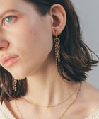 【イェッカ ヴェッカ/YECCA VECCA】のチェーンフリンジイヤリング 人気、トレンドファッション・服の通販 founy(ファニー) ファッション Fashion レディースファッション Fashion for Women ジュエリー Jewelry ファッションリング Fashion Rings イヤリング・フープ・ドロップタイプ Hoop, Drop & Clip Earrings アクセサリー Fashion Accessories イヤリング Earrings シンプル Simple, Minimal チェーン Chain, Chain Strap フープ Hoop, Hoop Earrings thumbnail Gold|ID: prp329100004863140 ipo3291000000036155334