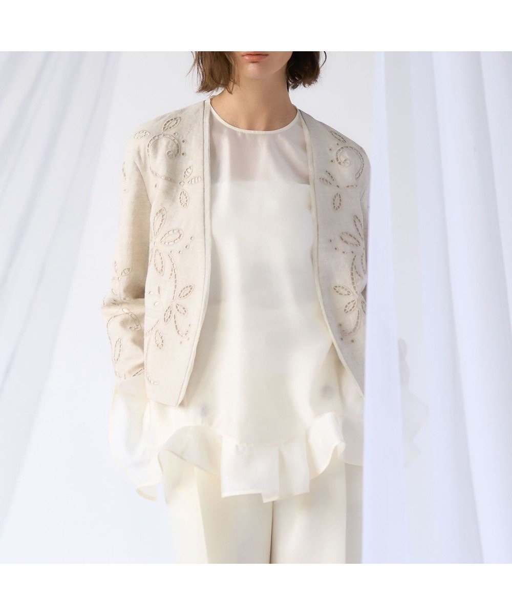 【23区/NIJYUSANKU】の【GOLD LABEL】オーガンジー ラッフルヘム ブラウス 人気、トレンドファッション・服の通販 founy(ファニー) ファッション Fashion レディースファッション Fashion for Women トップス・カットソー Cut & Sew Tops シャツ・ブラウス・オフィスカジュアル Elegant Blouses & Button-Ups オーガンジー Organza Fabric 春 Spring コレクション Collection, Seasonal Line シャンブレー Chambray, Denim-Like Fabric シルク Silk, 100% Silk シンプル Simple, Minimal スマート Smart, Elegant チュニック Tunic, Long Top ドレープ Drape, Draping Fabric ランダム Random, Irregular リュクス Luxury, Elegant, High-End, Chic S/S・春夏 SS, Spring/Summer, Warm Season 夏 Summer エレガント 上品 Elegant 2026年 2026 other-1|ID: prp329100004863150 ipo3291000000036155526