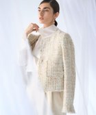 【23区/NIJYUSANKU】の【GOLD LABEL】スパングルMIXツイード ショートジャケット 人気、トレンドファッション・服の通販 founy(ファニー) ファッション Fashion レディースファッション Fashion for Women アウター Coat / Outerwear Collection レディースジャケット・軽アウター Jackets ノーカラージャケット / シンプル上品コーデ Collarless Jackets 春 Spring コレクション Collection, Seasonal Line ショート Short, Short Length シンプル Simple, Minimal ジャケット Jacket, Outerwear スパンコール Sequins, Sequin Embellishment スマート Smart, Elegant ツイード Twill, Twill Weave バランス Balance, Style Balance フレア Flare, Flared フロント Front, Front Design ワイド Wide, Wide Fit S/S・春夏 SS, Spring/Summer, Warm Season 夏 Summer エレガント 上品 Elegant 2026年 2026 thumbnail ベージュ|ID: prp329100004863152 ipo3291000000036155563