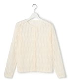 【23区/NIJYUSANKU】の【GOLD LABEL】フェザーチュール クルーネック カーディガン 人気、トレンドファッション・服の通販 founy(ファニー) ファッション Fashion レディースファッション Fashion for Women トップス・カットソー Cut & Sew Tops カーディガン・羽織り Layered Style Cardigans 春 Spring カーディガン Cardigan, Knitwear キャミソール Camisole, Spaghetti Strap Top クロップド Cropped, Short Length コレクション Collection, Seasonal Line シアー Sheer, See-Through シャーリング Shirring, Ruched シンプル Simple, Minimal スマート Smart, Elegant チュール Tulip, Tulip Motif デニム Denim, Jeans Material バランス Balance, Style Balance フロント Front, Front Design ロング Long, Long-Length ワイド Wide, Wide Fit S/S・春夏 SS, Spring/Summer, Warm Season 夏 Summer 2026年 2026 thumbnail オフホワイト|ID: prp329100004863153 ipo3291000000036155577