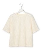 【23区/NIJYUSANKU】の【GOLD LABEL】フェザーチュール Tシャツ 人気、トレンドファッション・服の通販 founy(ファニー) ファッション Fashion レディースファッション Fashion for Women トップス・カットソー Cut & Sew Tops シャツ・ブラウス・オフィスカジュアル Elegant Blouses & Button-Ups ロングTシャツ・Tシャツ Longline T-Shirts & Tees カットソー・ベーシックTシャツ Cut-and-Sewn Tops / Stretch Tees & Basics インナー Innerwear 春 Spring カットソー Cut and Sewn Top コレクション Collection, Seasonal Line シアー Sheer, See-Through シャーリング Shirring, Ruched シンプル Simple, Minimal ジャケット Jacket, Outerwear スマート Smart, Elegant チュール Tulip, Tulip Motif リラックス Relax, Relaxed Fit ロング Long, Long-Length S/S・春夏 SS, Spring/Summer, Warm Season 夏 Summer エレガント 上品 Elegant 2026年 2026 thumbnail オフホワイト|ID: prp329100004863154 ipo3291000000036155595