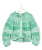 【23区/NIJYUSANKU】の【GOLD LABEL】ファンシーミックスハンドニット カーディガン 人気、トレンドファッション・服の通販 founy(ファニー) ファッション Fashion レディースファッション Fashion for Women トップス・カットソー Cut & Sew Tops ニット Knit Tops & Sweaters カーディガン・羽織り Layered Style Cardigans オレンジ Orange 春 Spring カーディガン Cardigan, Knitwear グラデーション Gradient, Ombre コレクション Collection, Seasonal Line シンプル Simple, Minimal スマート Smart, Elegant デニム Denim, Jeans Material ハンド Hand, Handmade バランス Balance, Style Balance フェミニン Feminine, Girly フォルム Silhouette, Form ボーダー Border, Stripe ミックス Mix, Mixed Style ラッセル Raschel, Raschel Lace リボン Ribbon, Bow ワイド Wide, Wide Fit S/S・春夏 SS, Spring/Summer, Warm Season 夏 Summer エレガント 上品 Elegant 2026年 2026 thumbnail グリーン系3|ID: prp329100004863156 ipo3291000000036155632