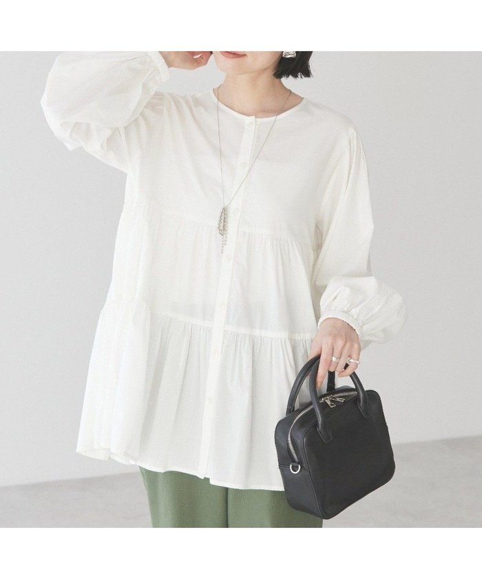 【アメリカンホリック/AMERICAN HOLIC】の【先行予約】【WEB限定】ティアードギャザーブラウス インテリア・キッズ・メンズ・レディースファッション・服の通販 founy(ファニー) https://founy.com/ ファッション Fashion レディースファッション Fashion for Women トップス・カットソー Cut & Sew Tops シャツ・ブラウス・オフィスカジュアル Elegant Blouses & Button-Ups コンパクト Compact, Small Size シャーリング Shirring, Ruched ダウン Down, Puffer 人気 Popular, Best Seller 夏 Summer 春 Spring S/S・春夏 SS, Spring/Summer, Warm Season |ID: prp329100004863162 ipo3291000000036155736