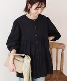 【アメリカンホリック/AMERICAN HOLIC】の【先行予約】【WEB限定】ティアードギャザーブラウス Black|ID: prp329100004863162 ipo3291000000036155741