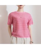 【自由区/JIYU-KU】の【カタログ掲載・ワコールコラボ・2点SET】シアーチェックニット プルオーバー ピンク|ID: prp329100004863163 ipo3291000000036155773