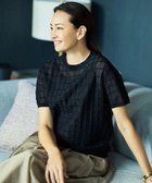 【自由区/JIYU-KU】の【カタログ掲載・ワコールコラボ・2点SET】シアーチェックニット プルオーバー ブラック|ID: prp329100004863163 ipo3291000000036206462