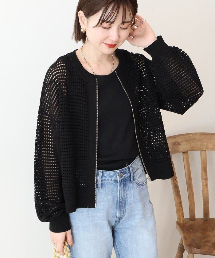 【アメリカンホリック/AMERICAN HOLIC】の【先行予約】ジップアップメッシュニットカーディガン【WEB限定カラー有り】 インテリア・キッズ・メンズ・レディースファッション・服の通販 founy(ファニー) https://founy.com/ ファッション Fashion レディースファッション Fashion for Women トップス・カットソー Cut & Sew Tops ニット Knit Tops & Sweaters カーディガン・羽織り Layered Style Cardigans おすすめ Recommended / Our Picks カーディガン Cardigan, Knitwear コンパクト Compact, Small Size タンク Tank Top, Sleeveless Top ポケット Pocket, Pocket Detail メッシュ Mesh, Net Fabric 今季 This Season, Current Season 夏 Summer 春 Spring S/S・春夏 SS, Spring/Summer, Warm Season |ID: prp329100004863183 ipo3291000000036156048