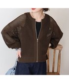 【アメリカンホリック/AMERICAN HOLIC】の【先行予約】ジップアップメッシュニットカーディガン【WEB限定カラー有り】 人気、トレンドファッション・服の通販 founy(ファニー) ファッション Fashion レディースファッション Fashion for Women トップス・カットソー Cut & Sew Tops ニット Knit Tops & Sweaters カーディガン・羽織り Layered Style Cardigans おすすめ Recommended / Our Picks カーディガン Cardigan, Knitwear コンパクト Compact, Small Size タンク Tank Top, Sleeveless Top ポケット Pocket, Pocket Detail メッシュ Mesh, Net Fabric 今季 This Season, Current Season 夏 Summer 春 Spring S/S・春夏 SS, Spring/Summer, Warm Season thumbnail Brown|ID: prp329100004863183 ipo3291000000036156053