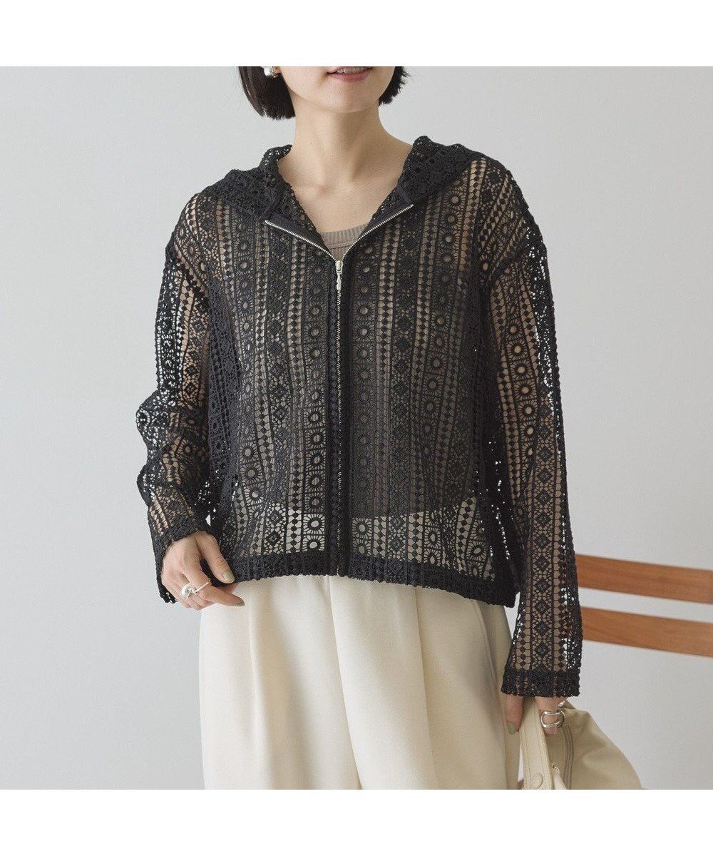 【アメリカンホリック/AMERICAN HOLIC】の【先行予約】幾何学レースフードシャツ インテリア・キッズ・メンズ・レディースファッション・服の通販 founy(ファニー) ファッション Fashion レディースファッション Fashion for Women トップス・カットソー Cut & Sew Tops シャツ・ブラウス・オフィスカジュアル Elegant Blouses & Button-Ups インナー Innerwear 春 Spring シンプル Simple, Minimal デニム Denim, Jeans Material トレンド Trend, Trending Now バランス Balance, Style Balance ポケット Pocket, Pocket Detail リラックス Relax, Relaxed Fit レース Lace, Lace Fabric ワイド Wide, Wide Fit S/S・春夏 SS, Spring/Summer, Warm Season おすすめ Recommended / Our Picks 夏 Summer Black|ID: prp329100004863185 ipo3291000000036156142