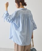 【アメリカンホリック/AMERICAN HOLIC】の【イージーケア】バックギャザーリボンシャツ Sax|ID: prp329100004863190 ipo3291000000036156289