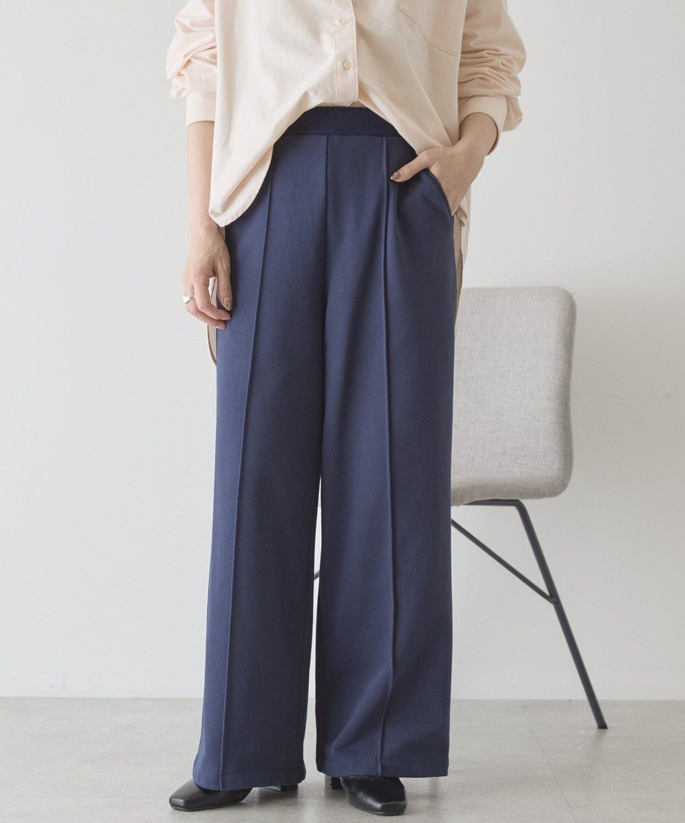【アメリカンホリック/AMERICAN HOLIC】のセンタータックワイドスウェットパンツ インテリア・キッズ・メンズ・レディースファッション・服の通販 founy(ファニー) 　ファッション　Fashion　レディースファッション　Fashion for Women　パンツ　Pants & Trousers　アメリカン　American Style　春　Spring　ジャケット　Jacket, Outerwear　スタイリッシュ　Stylish, Fashionable　フラット　Flat, Flat Shoes　ポケット　Pocket, Pocket Detail　ワイド　Wide, Wide Fit　S/S・春夏　SS, Spring/Summer, Warm Season　おすすめ　Recommended / Our Picks　夏　Summer　エレガント 上品　Elegant　Dark Navy|ID: prp329100004863206 ipo3291000000036156365