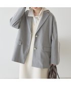 【アメリカンホリック/AMERICAN HOLIC】のオーバーサイズテーラージャケット 人気、トレンドファッション・服の通販 founy(ファニー) ファッション Fashion レディースファッション Fashion for Women アウター Coat / Outerwear Collection レディースジャケット・軽アウター Jackets アメリカン American Style ジャケット Jacket, Outerwear スタイリッシュ Stylish, Fashionable とろみ Fluid, Flowy Fabric ダブル Double, Double-Breasted トレンド Trend, Trending Now ポケット Pocket, Pocket Detail マニッシュ Mannish, Boyish おすすめ Recommended / Our Picks エレガント 上品 Elegant thumbnail Stripe Gray|ID: prp329100004863233 ipo3291000000036156475