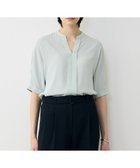 【アイシービー/iCB】の【先行予約・WEB限定】BackSatinAmunzen 5分袖キーネックブラウス 人気、トレンドファッション・服の通販 founy(ファニー) ファッション Fashion レディースファッション Fashion for Women トップス・カットソー Cut & Sew Tops シャツ・ブラウス・オフィスカジュアル Elegant Blouses & Button-Ups 春 Spring 今季 This Season, Current Season サテン Satin, Glossy Fabric 人気 Popular, Best Seller プリント Print, Printed Pattern ワーク Workwear, Utility Style S/S・春夏 SS, Spring/Summer, Warm Season 夏 Summer エレガント 上品 Elegant 2026年 2026 thumbnail アッシュブルー|ID: prp329100004863370 ipo3291000000036156997